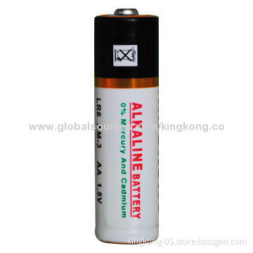 1.5V AA Alkaline Battery with CE, RoHS and REACH Marks